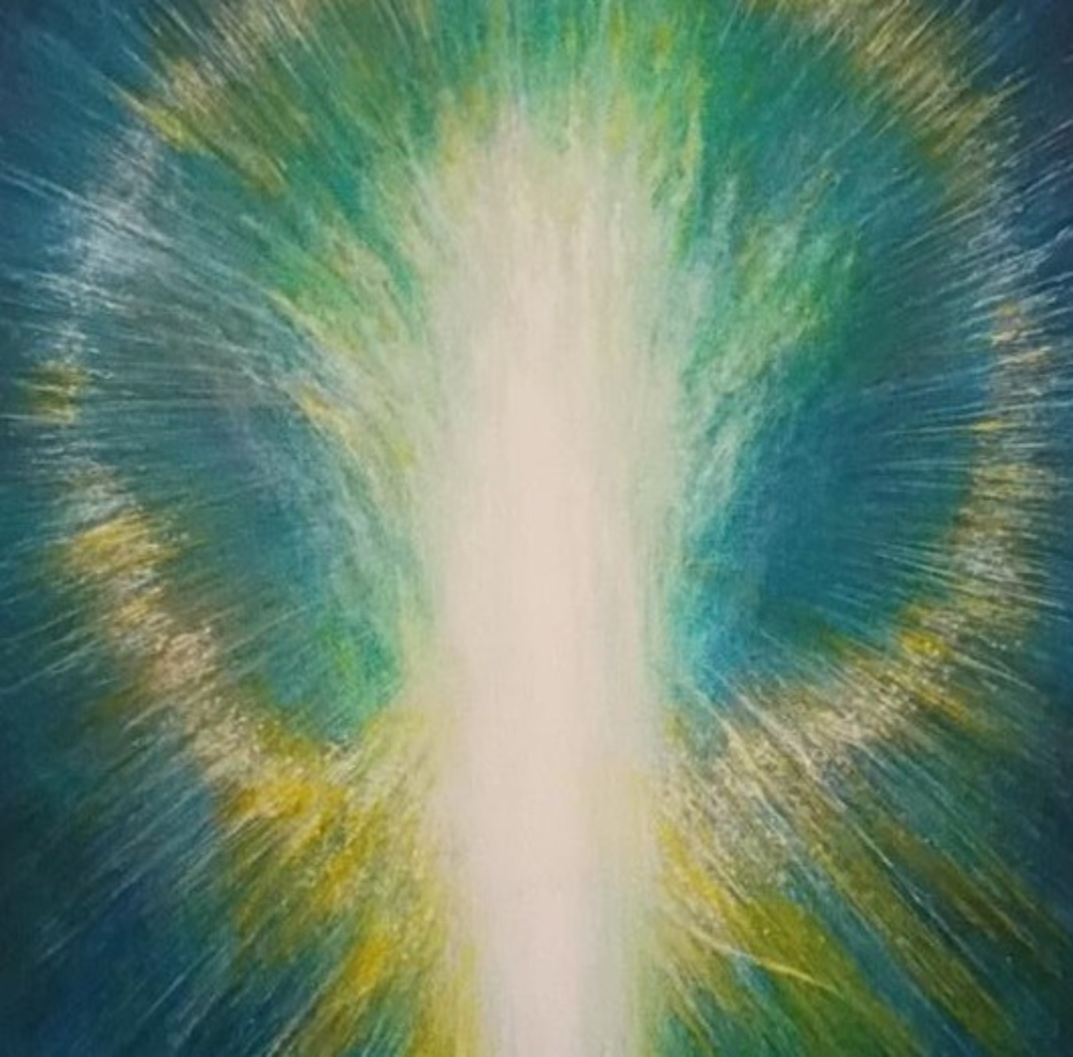 The Emerald Waterfall painting